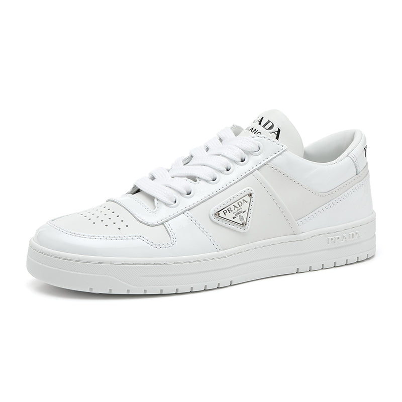 PRADA Low Top Skateboard Shoes Women's White