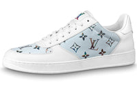 LOUIS VUITTON Rivoli Monogram Low Top Stylish Skateboarding Shoes Men's White