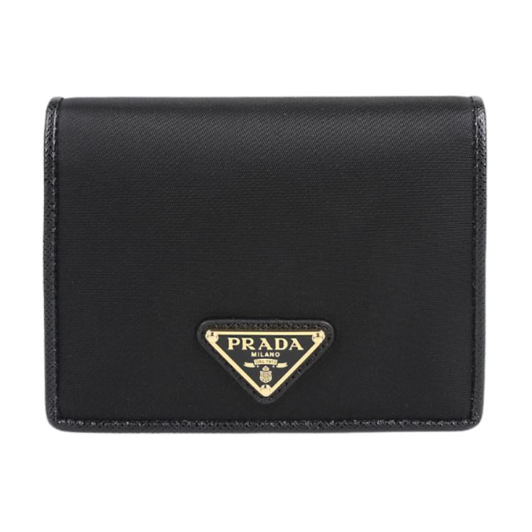 PRADA Nylon Wallet Women's Black