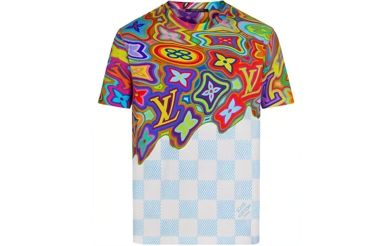 LOUIS VUITTON SS21 Monogram Dissolved Printed Crewneck Pullover Short Sleeve T-shirt