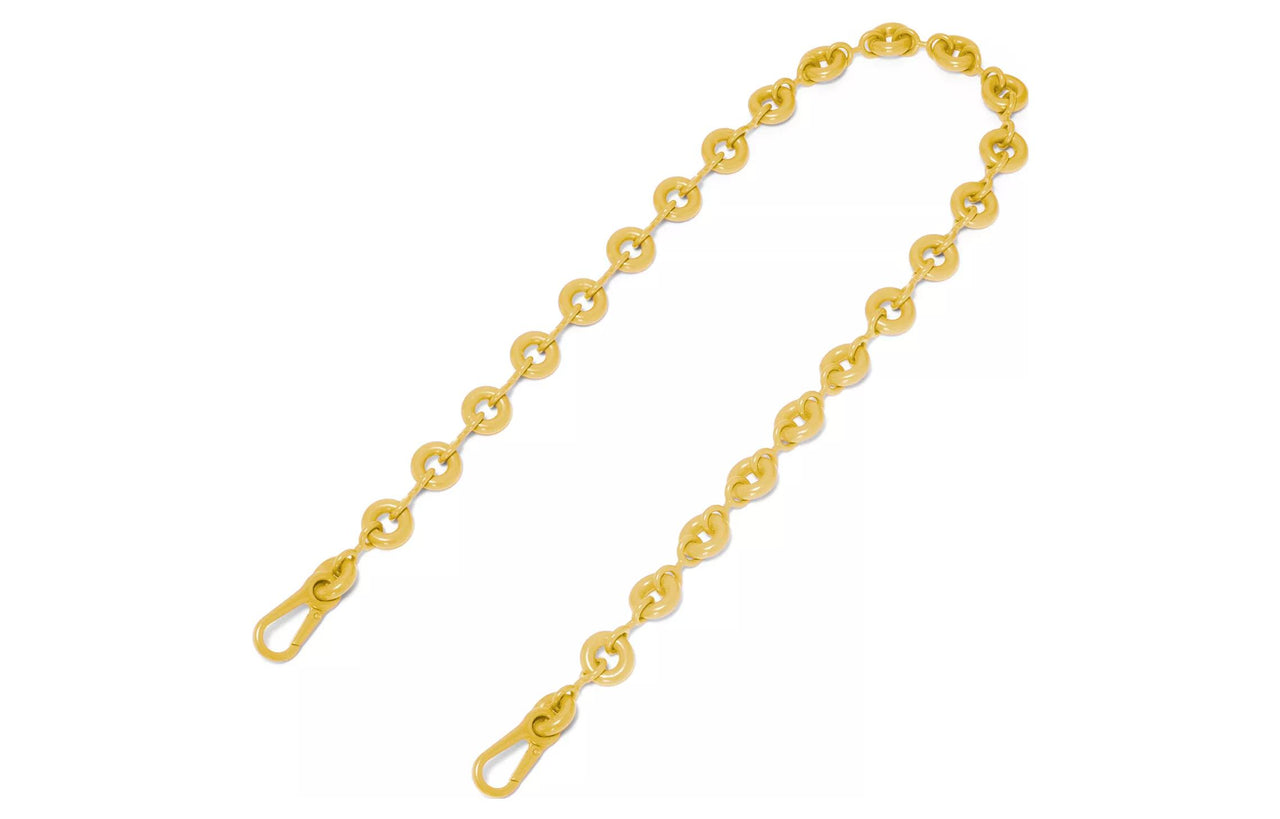 LOEWE Brass Chain Belt Shoulder Strap Bag Strap Women's Yellow