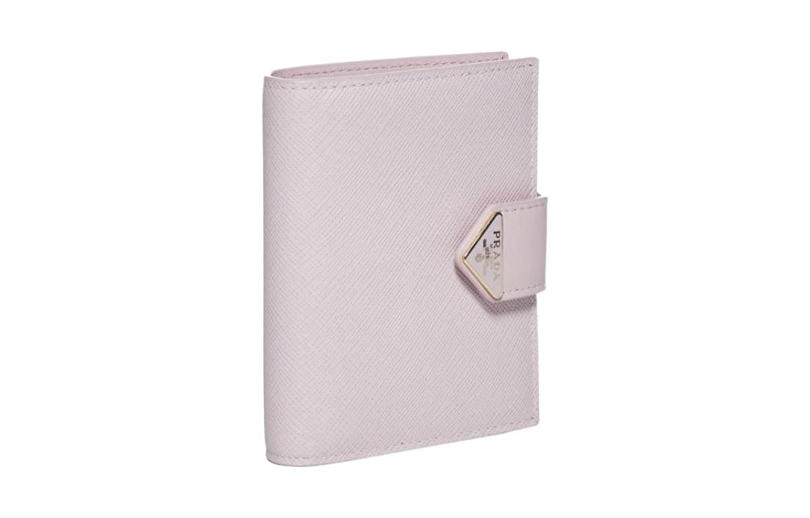 PRADA Calfskin Wallet Women's Pink