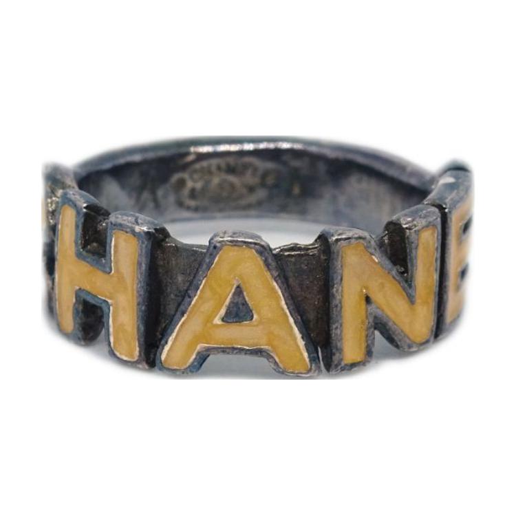 CHANEL 2000 Logo Lettering Ring