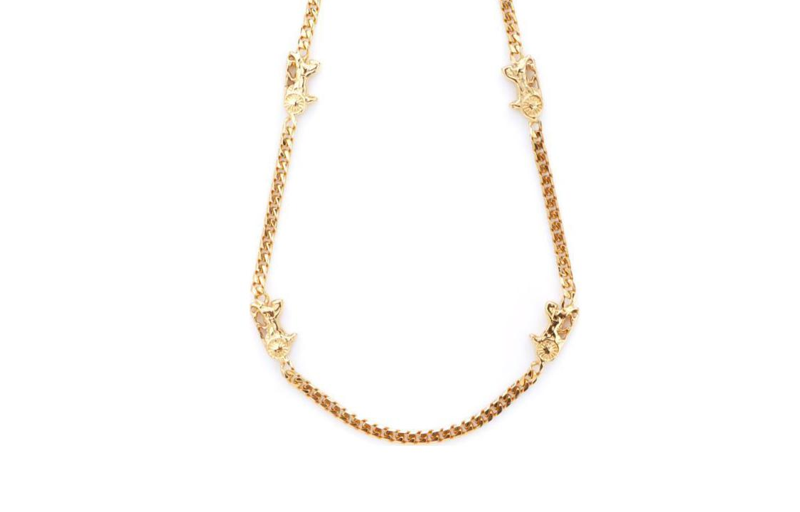 CELINE Gold-Plated Necklaces Women's Gold