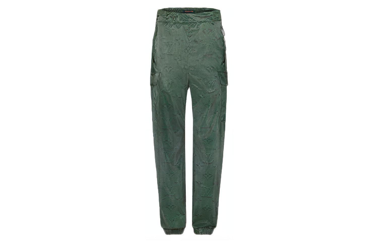LOUIS VUITTON Knitted Sweatpants Men's Green