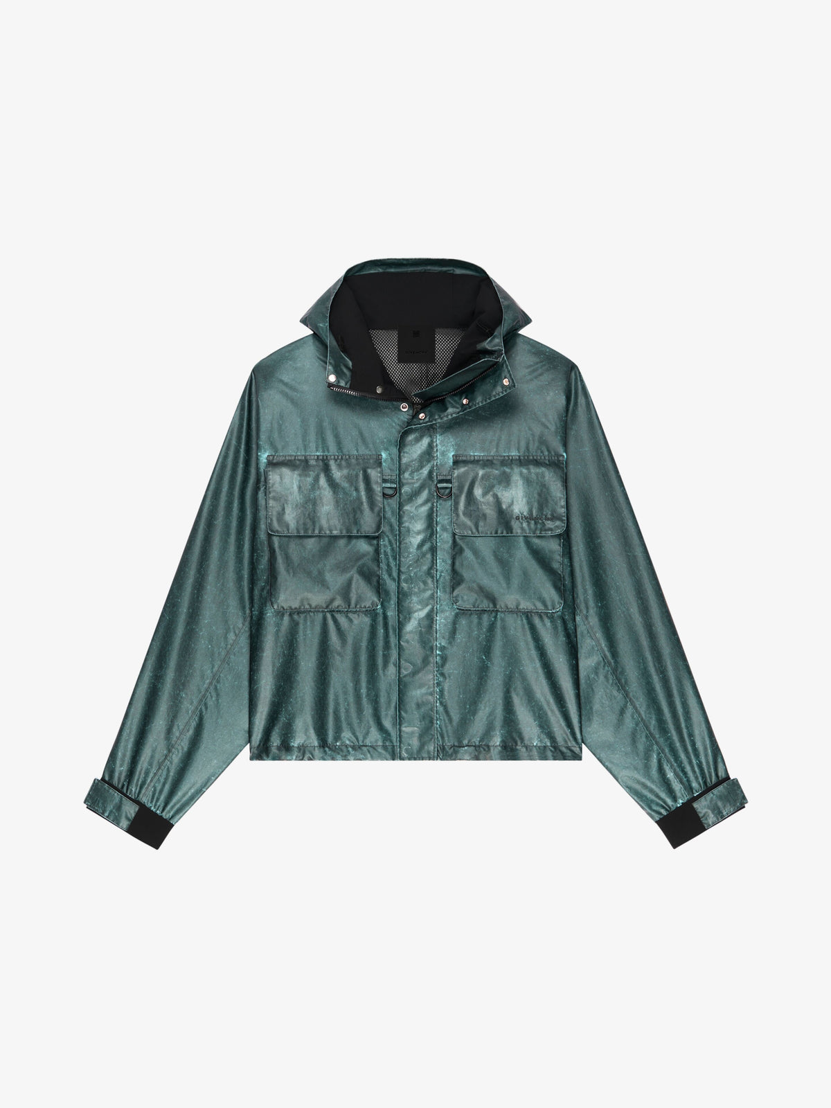 Givenchy Men's Cropped Garment Wash Parka