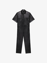 Givenchy Men's Leather Oversize Short Sleeve All In One