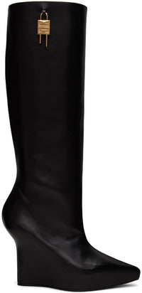 Givenchy Women's G Lock Wedge High Boot 80Mm