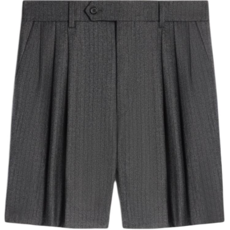 CELINE Men's Shorts In Cashmere And Wool Flannel