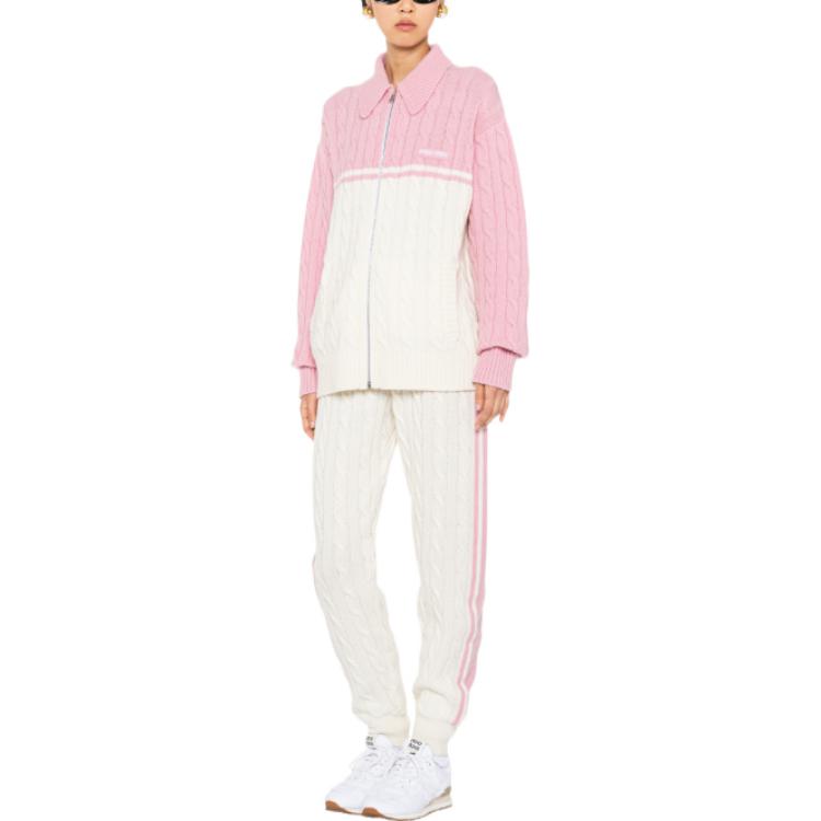 MIU MIU Knitted Sweatpants Women's White