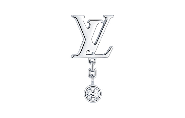 LOUIS VUITTON Idylle Blossom Lv Ear Stud White Gold And Diamond - Per Unit