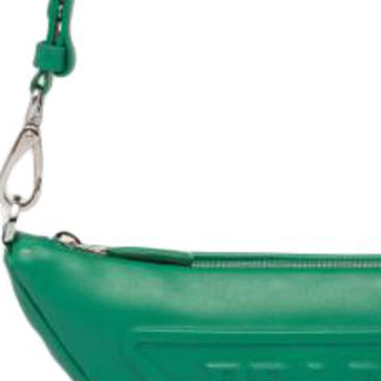 PRADA Leather Handbag Shoulder Bag Mini Women's Green