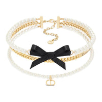 DIOR Metal Necklaces Women's Gold