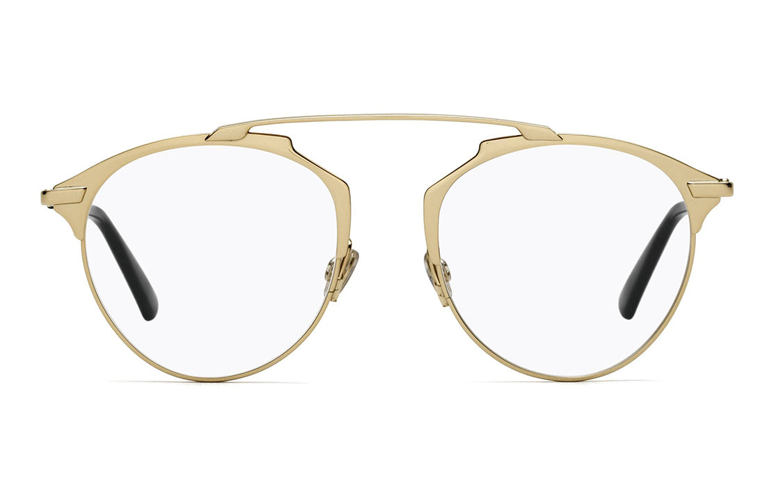 DIOR Eyeglass Frames Unisex Gold