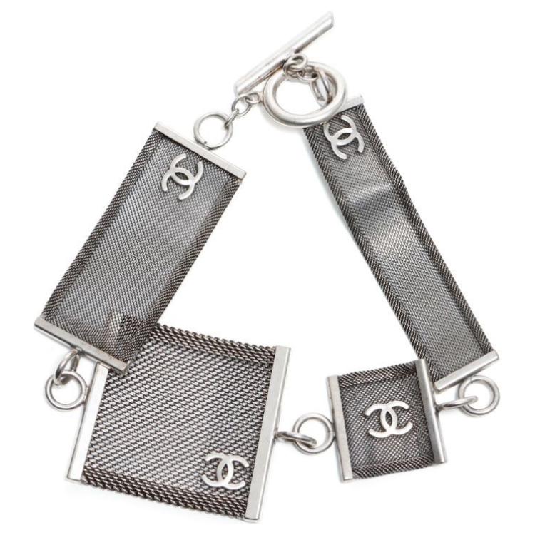 CHANEL 1999 Cc Mesh Choker Necklace