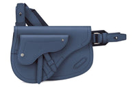 DIOR Saddle Grained Calfskin Saddle Bag Shoulder Bag Crossbody Bag Fanny Pack Sling Bag Men's Gray Blue