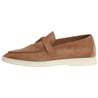 Loro Piana Summer Charms Walk Loafers Women's Light Brown