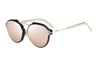 DIOR Irregular Shape Sunglasses Women's Black