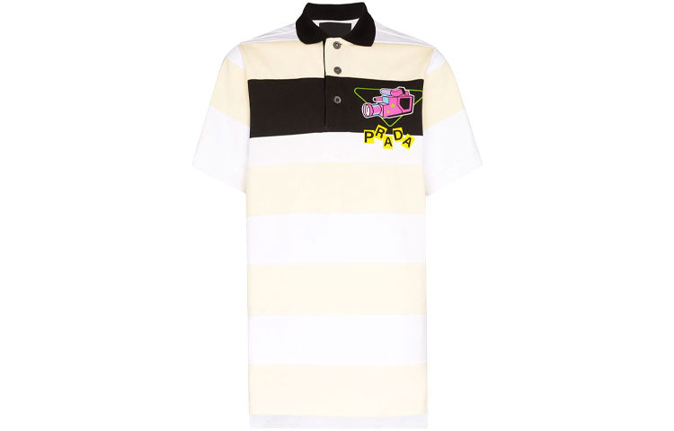 PRADA Striped Polo Shirt