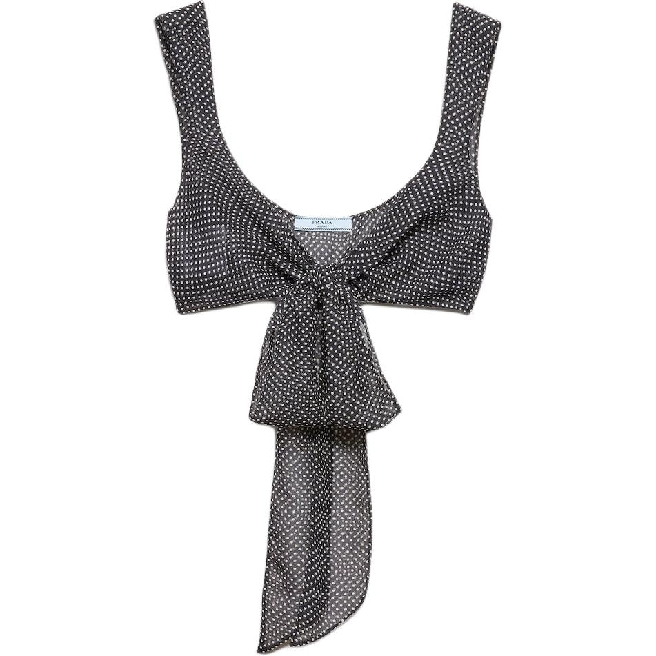 PRADA Crop Tops Women's Black