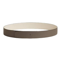 HERMES Double-Sided Design Calfskin Leather Belts Men's Beige/Brown Width: 3.8cm