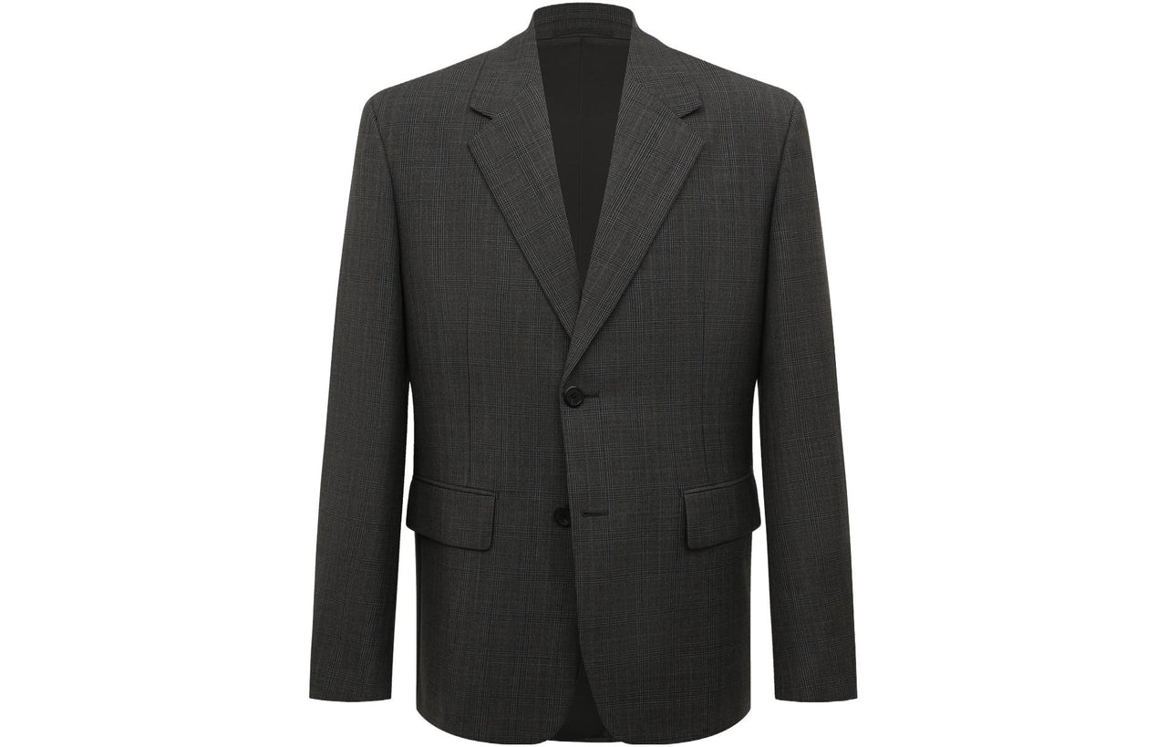 PRADA Prince Of Wales check Single breasted Blazer