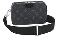 LOUIS VUITTON Alpha Leather Shoulder Bag Crossbody Bag Sling Bags Men's Black