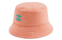 CHANEL Cotton Bucket Hats Unisex Orange