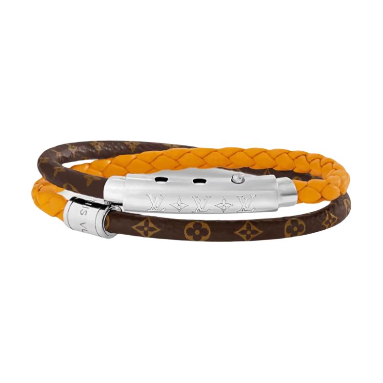 LOUIS VUITTON Canvas Bracelets Men's Saffron Yellow