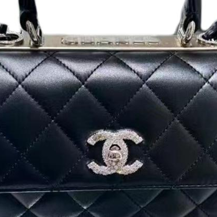 CHANEL Sheepskin Flap Bag Shoulder Bag Crossbody Bag Handbag Women's Black