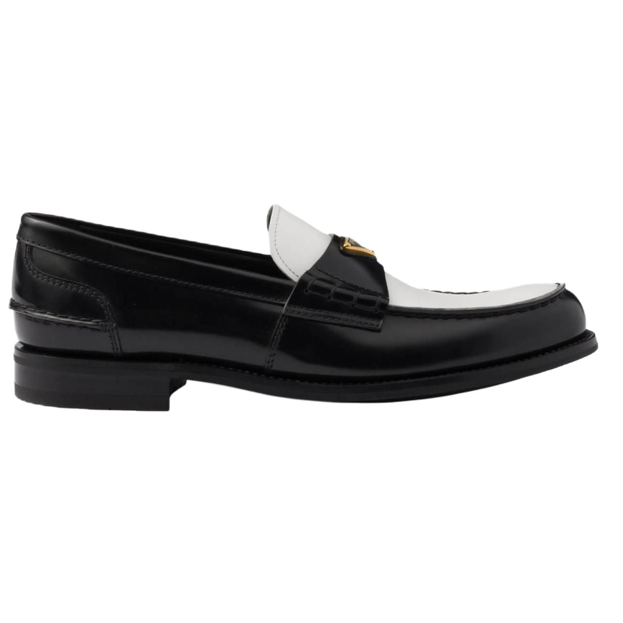 PRADA Loafers Men's Black White
