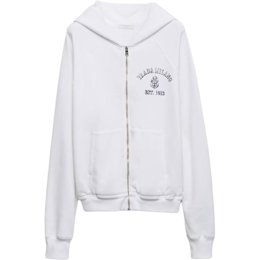PRADA SS25 Sweatshirt Men's White