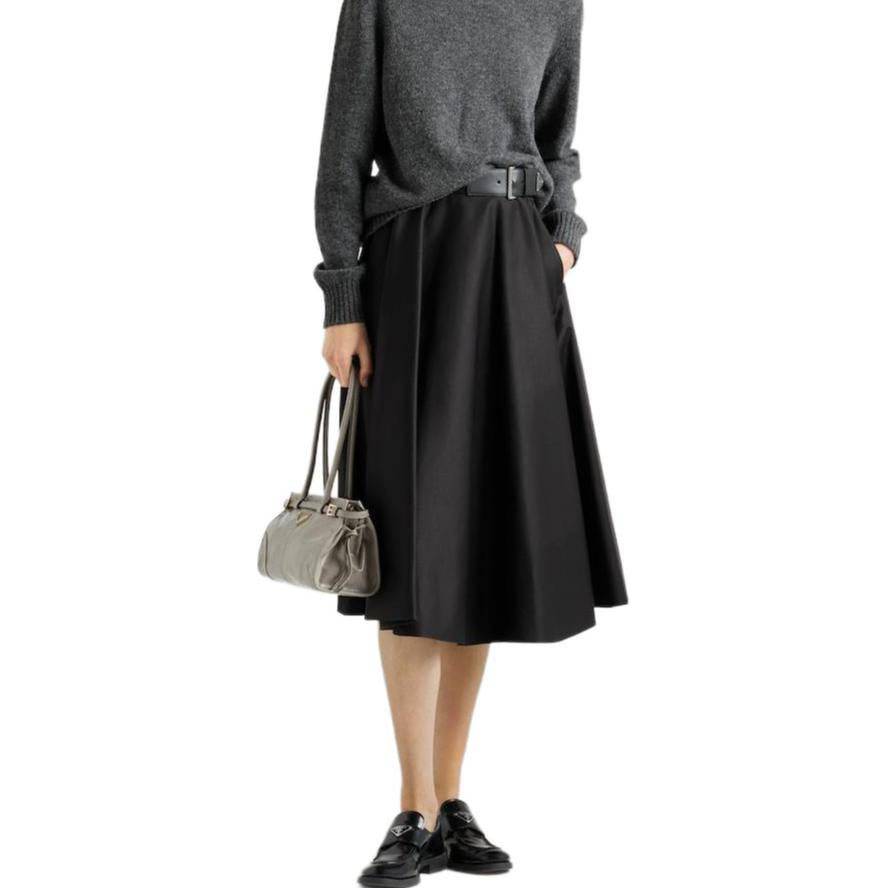 PRADA Casual Long Skirt Women's Black