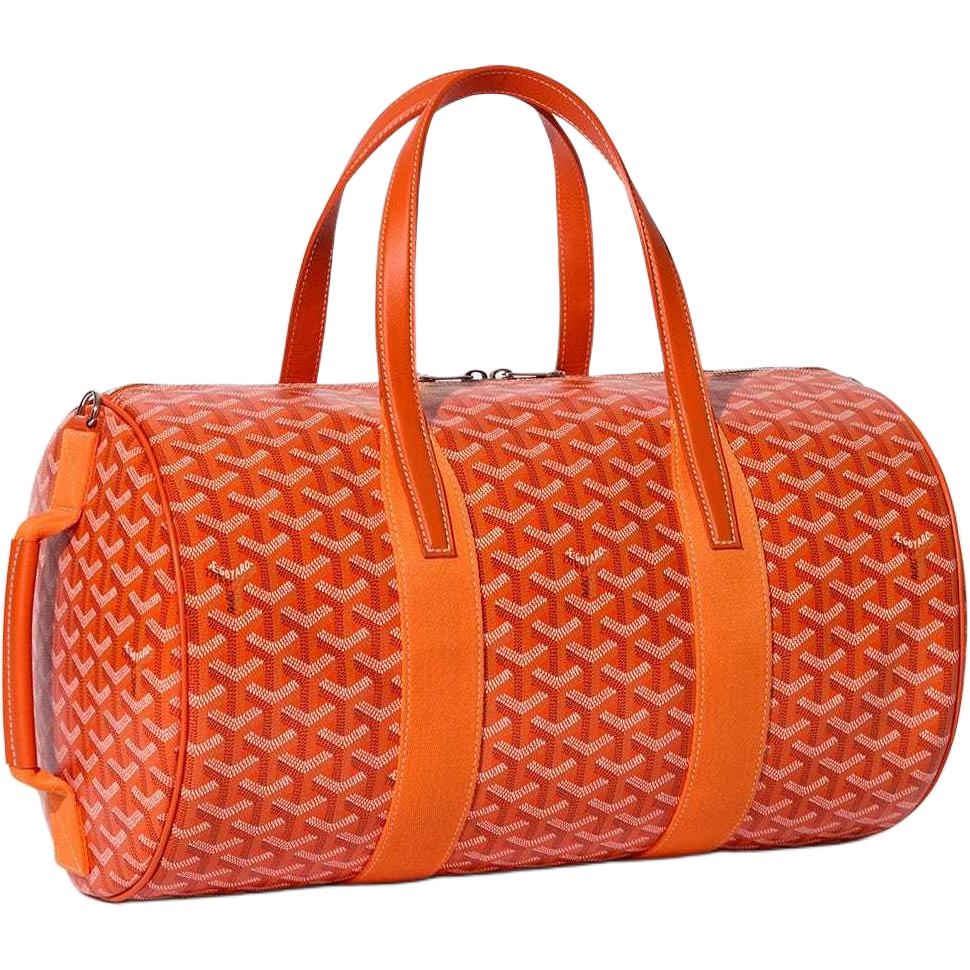 GOYARD Canvas With Calfskin Sports Bag Travel Bag Unisex Orange
