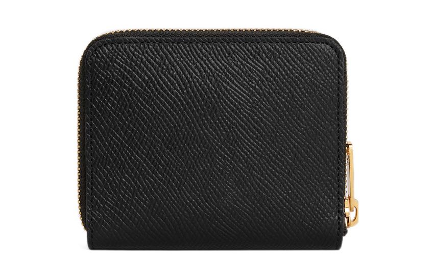 CELINE Grained Calfskin Wallet Small Size Women's Black