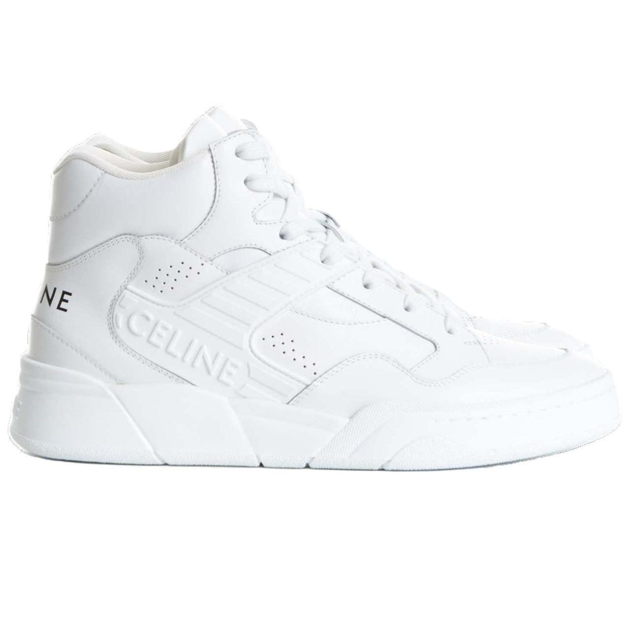 CELINE High-Top Skateboard Shoes Men's White