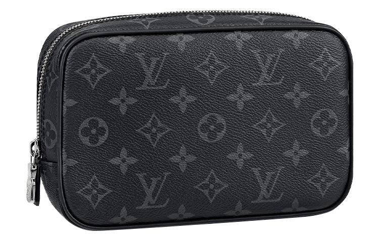 LOUIS VUITTON Toiletry Pouch Monogram Eclipse Pm Black/Grey