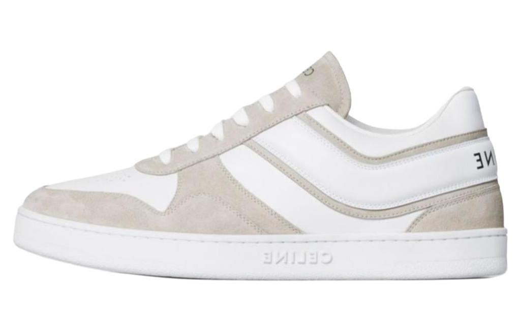 CELINE Low-Top Skateboard Shoes Men's Ecru