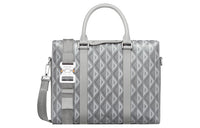 DIOR Lingot Canvas With Leather Detail Briefcase, Shoulder Bag, Crossbody Bag, Handbag Men's Gray