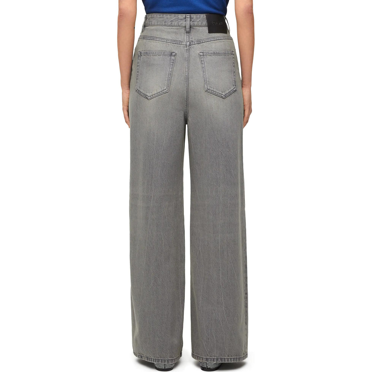 LOEWE High Waisted Jeans 'Grey Melange'