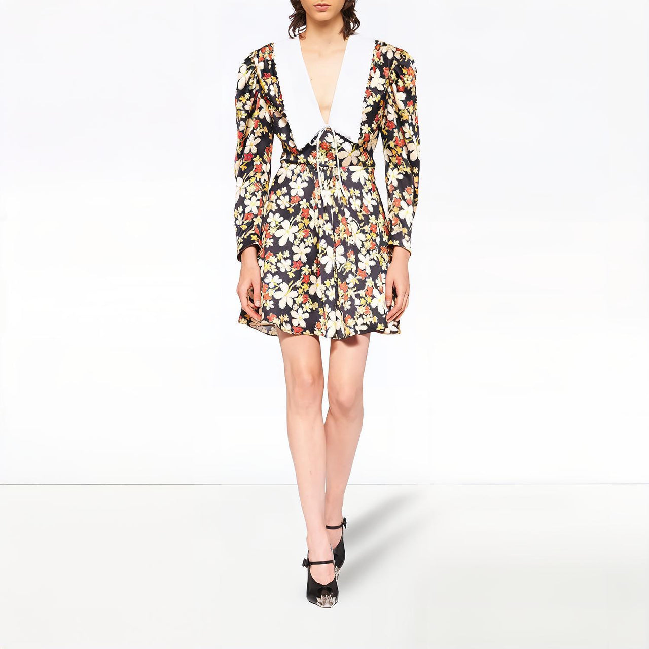 MIU MIU Long Sleeved Dress Women's Multicolor