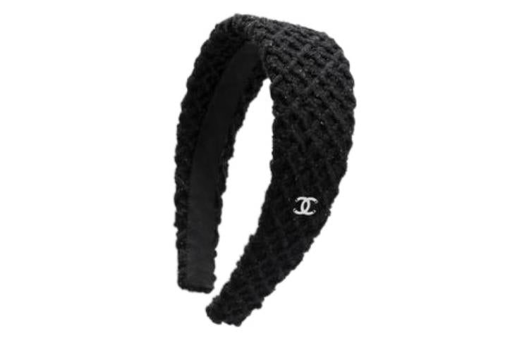 CHANEL Headbands Women's Black