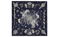 HERMES Silk Scarf Women's Black