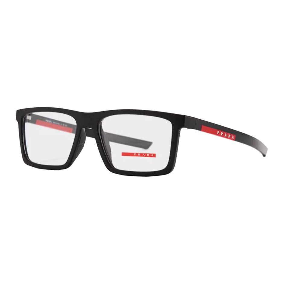 PRADA Eyewear Logo engraved Rectangle frame Glasses