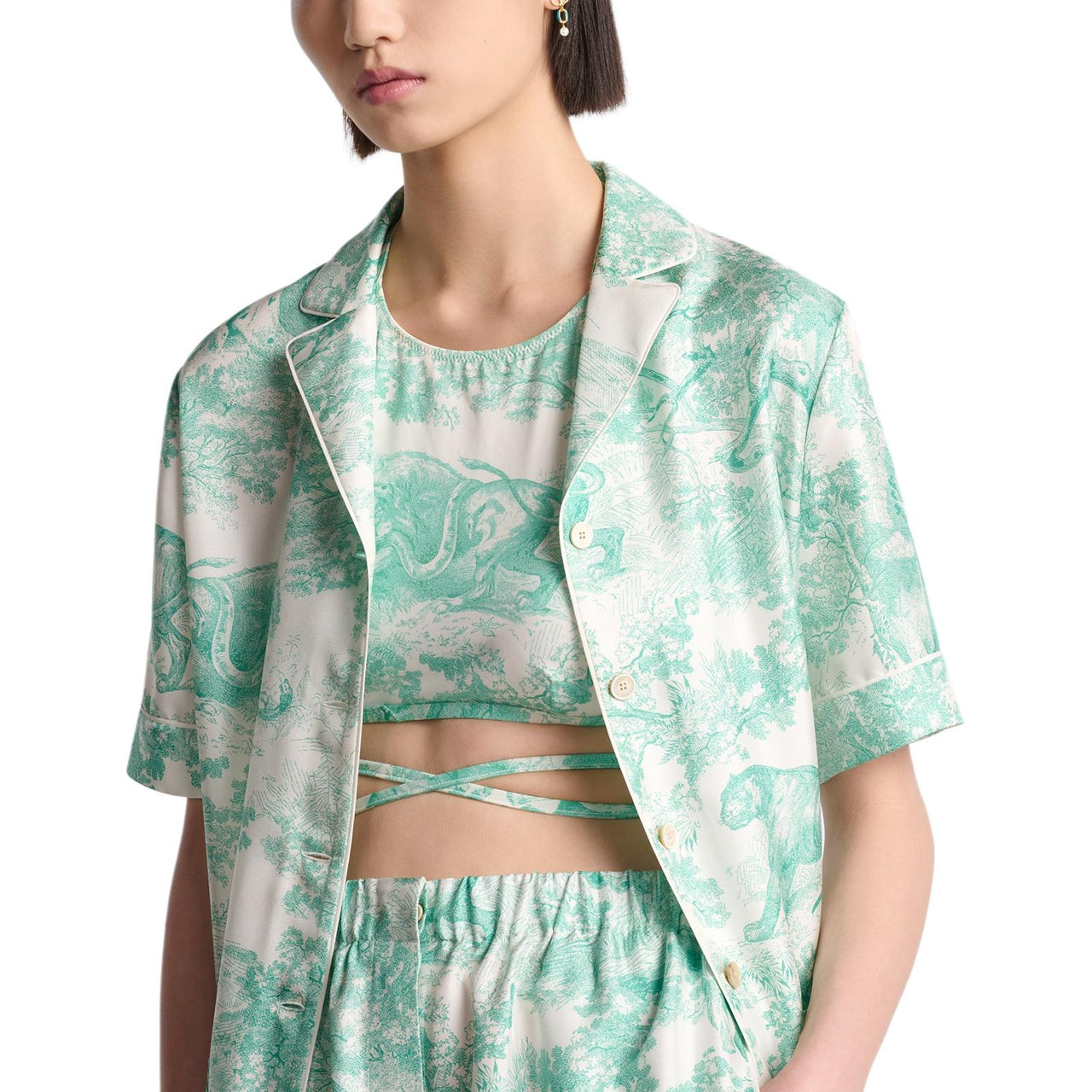 DIOR All Over Patterned Sleeveless Swimsuit
