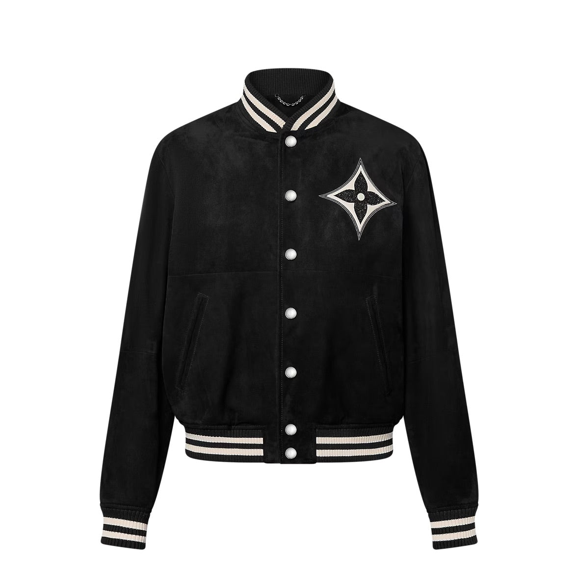 LOUIS VUITTON Embellished Lambskin Bomber Blouson