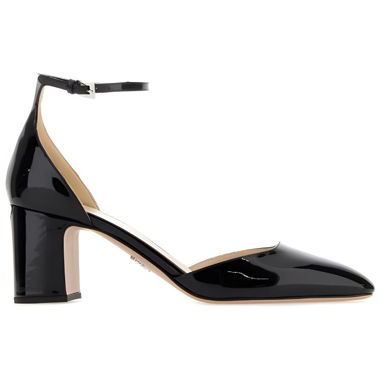 PRADA Chunky Heel High Heels 6.5cm Women's Black