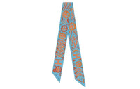 HERMES Silk Scarves Women's Blue