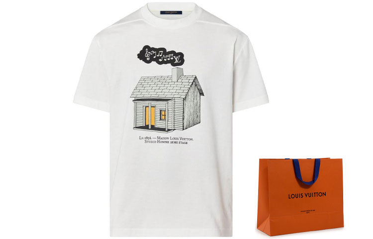 LOUIS VUITTON Lv Fall Series T Shirt Men's White