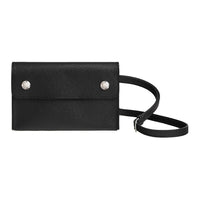 HERMES Epsom Calfskin Wallets Shoulder Bag Crossbody Bag Men's 89 Noir Black